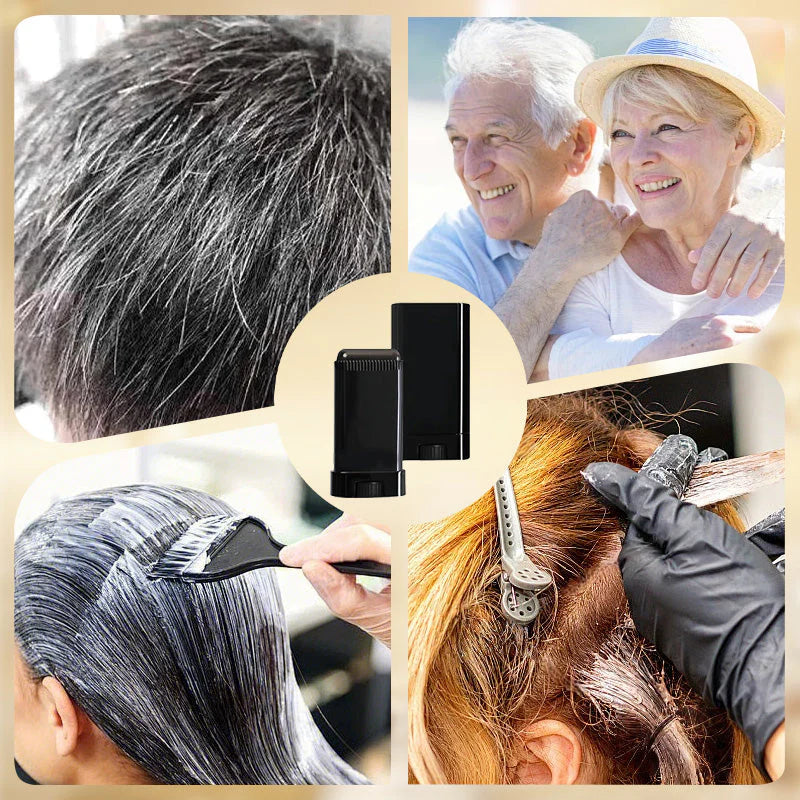 💇♀️✨2-in-1 Hair Coloring Pen – Built-in Comb (Black)