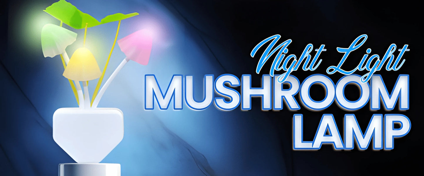 Mushroom Night Lamp – Color Changing LED Night Light for Bedroom & Kids Room