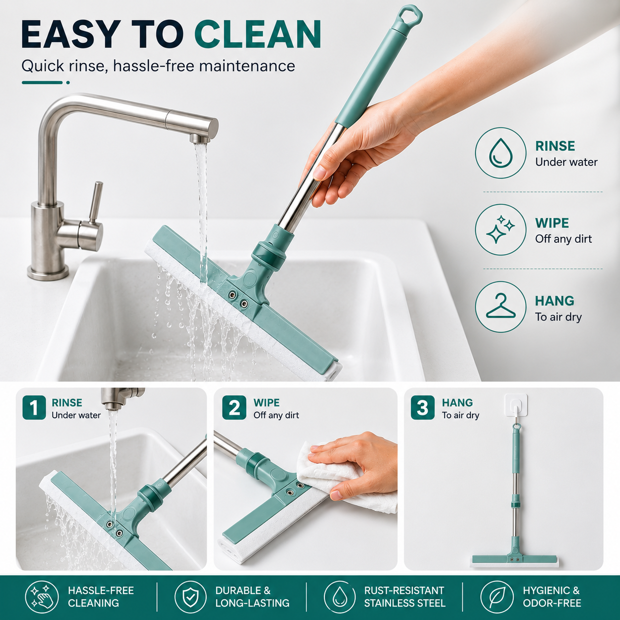 The Multifunctional Broom - Sweeps And Wipes All Surfaces (180° Rotatable)