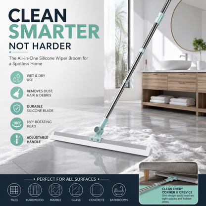 The Multifunctional Broom - Sweeps And Wipes All Surfaces (180° Rotatable)