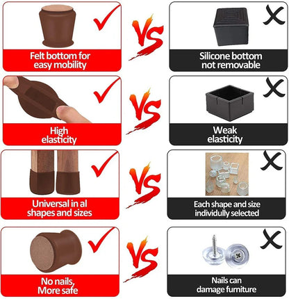 Furniture Leg Caps | No more floor scratches