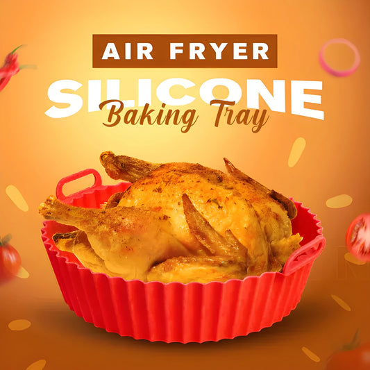 Air Fryer Silicone Reusable Baking Tray | Pack of 3