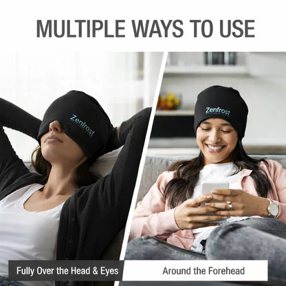 Migraine Relief Cap – Hot & Cold Therapy Headache Cap for Migraine, Sinus & Tension Relief