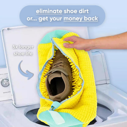 Microfiber Shoe Washing Bag – Gentle & Effective Machine Wash Protection