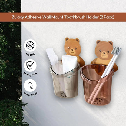 Cute Teddy Bear Kids Toothbrush Holder | BUY 1 GET 1