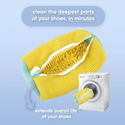 Microfiber Shoe Washing Bag – Gentle & Effective Machine Wash Protection