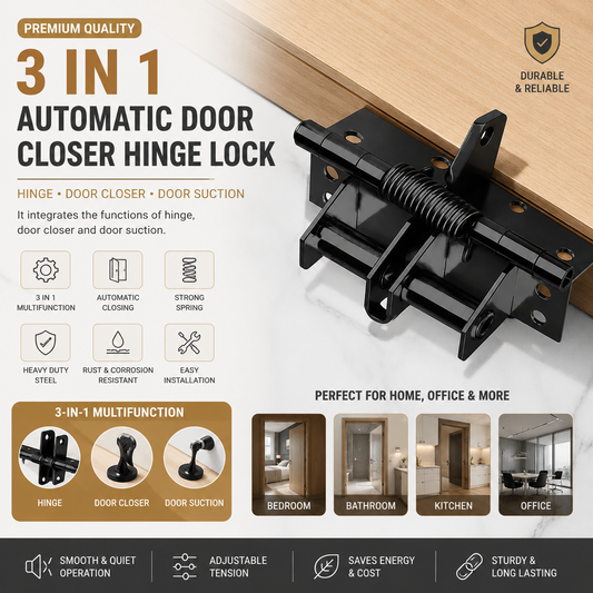 3 in 1 Automatic Door Closer Hinge