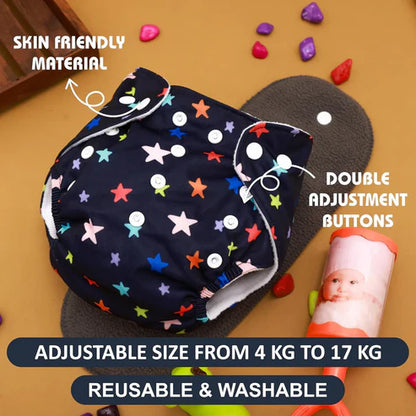 Leakage Proof Reusable Cloth Diaper for Baby