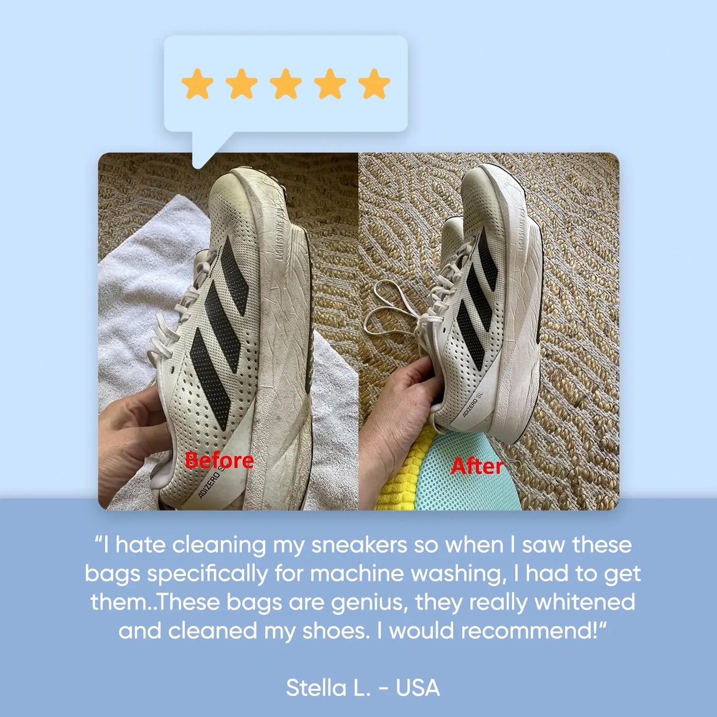 Microfiber Shoe Washing Bag – Gentle & Effective Machine Wash Protection