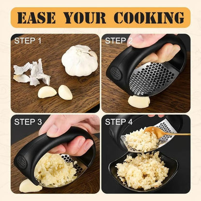 Stainless Steel Garlic Crusher