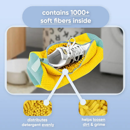 Microfiber Shoe Washing Bag – Gentle & Effective Machine Wash Protection