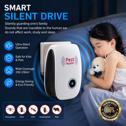 Ultrasonic Repeller Reject Mosquito Killer Light