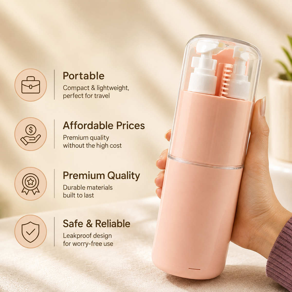 ✈️ TripTidy™ 6-in-1 Travel Kit