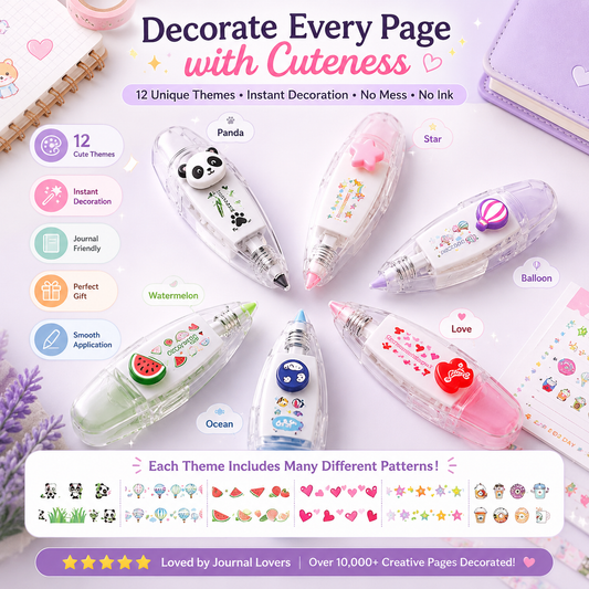 DIY Cute Animals Press Type Decorative Pen