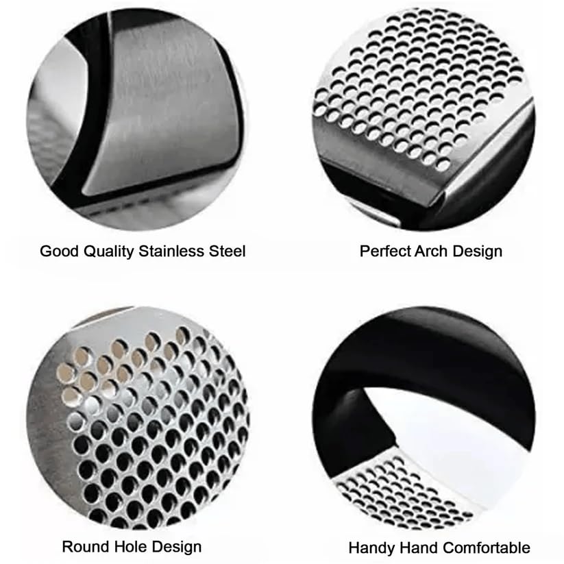 Stainless Steel Garlic Crusher