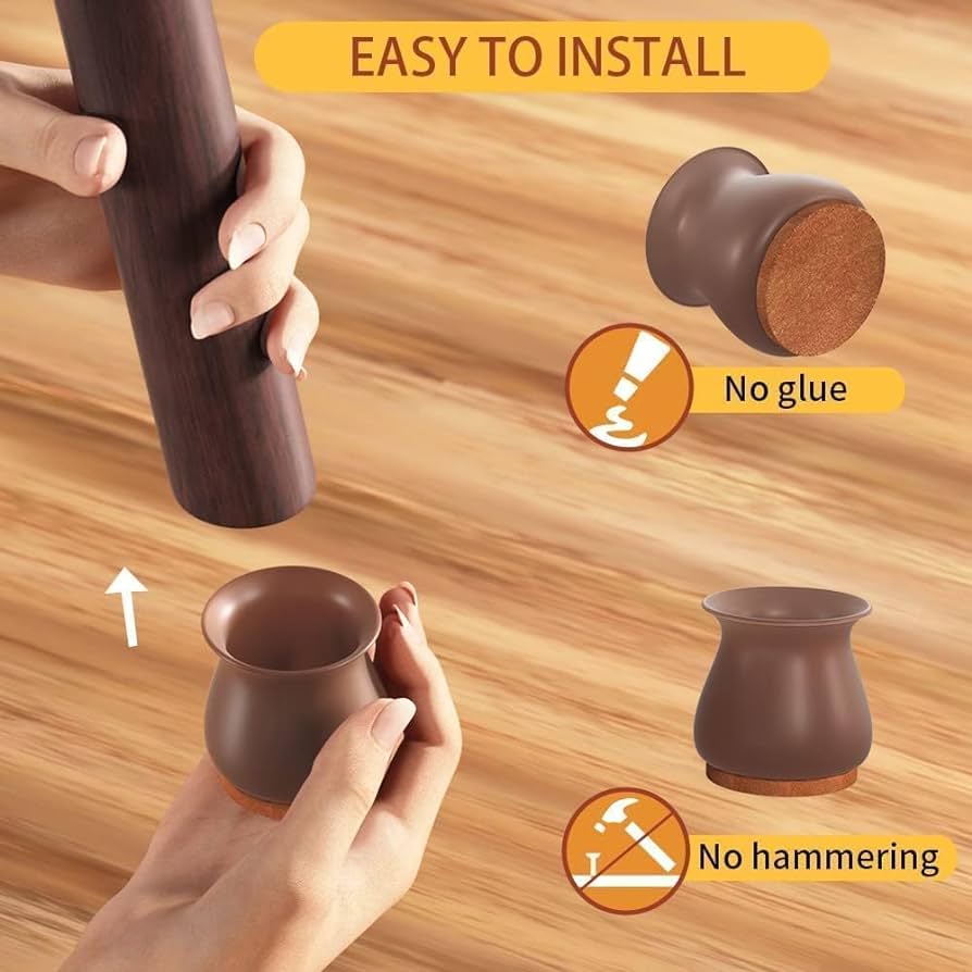 Furniture Leg Caps | No more floor scratches