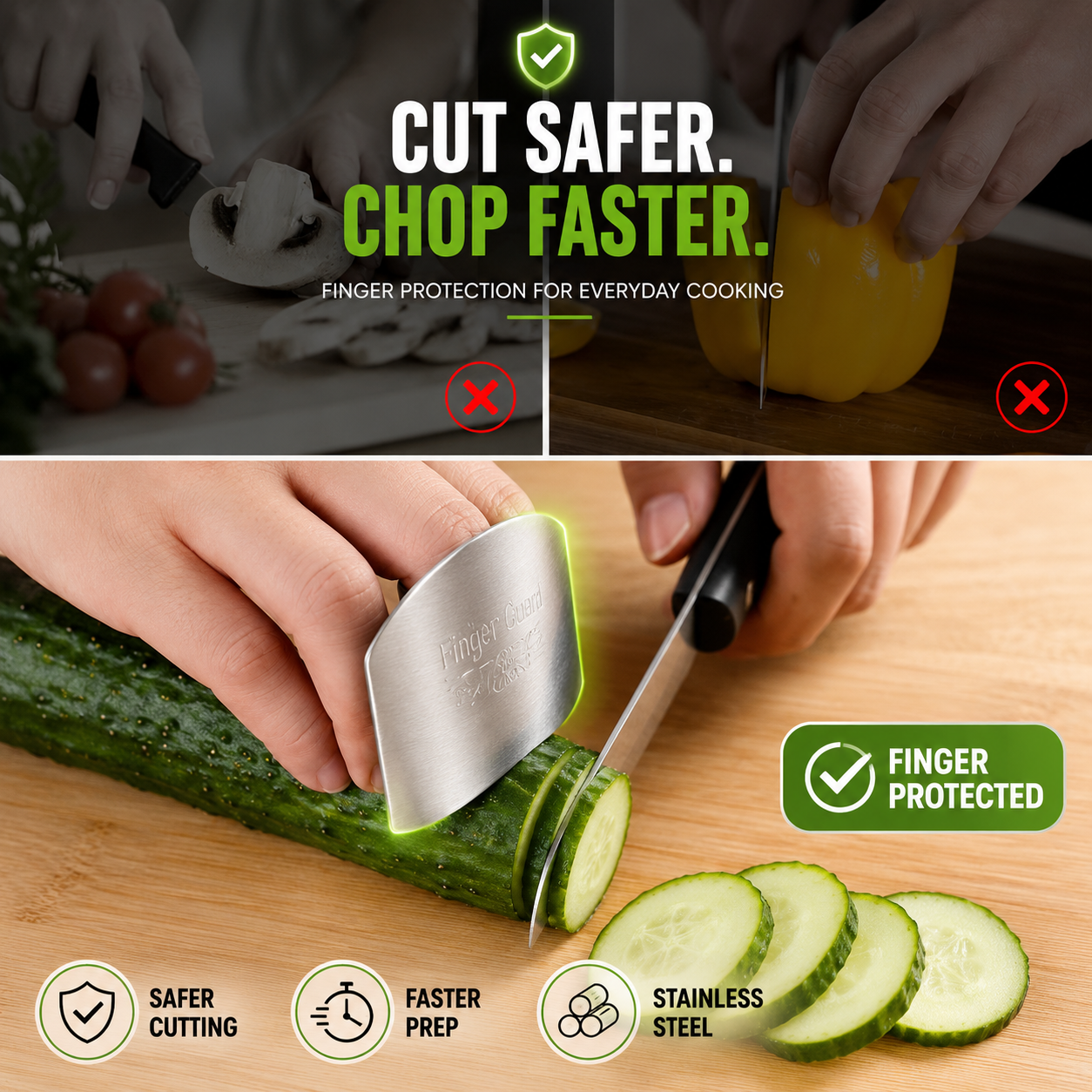 Stainless Steel Finger Hand Protector