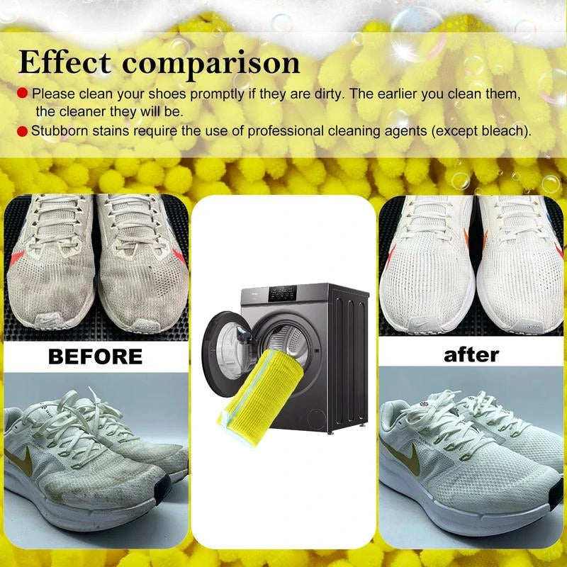 Microfiber Shoe Washing Bag – Gentle & Effective Machine Wash Protection