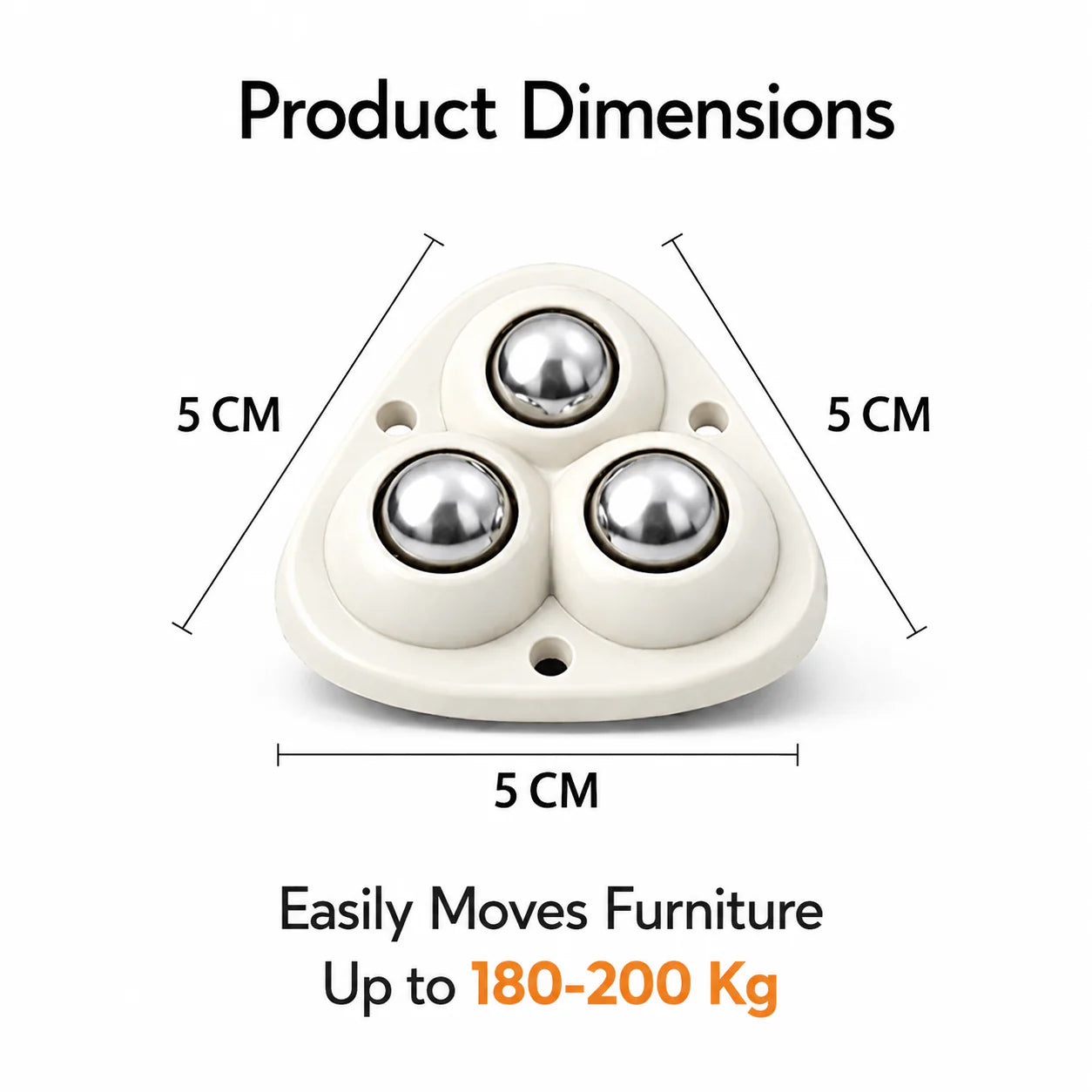 Heavy Furniture Sofa Table Moving Wheels — Pack of 8