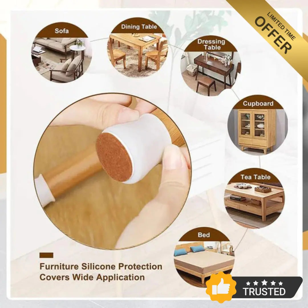 Furniture Leg Caps | No more floor scratches