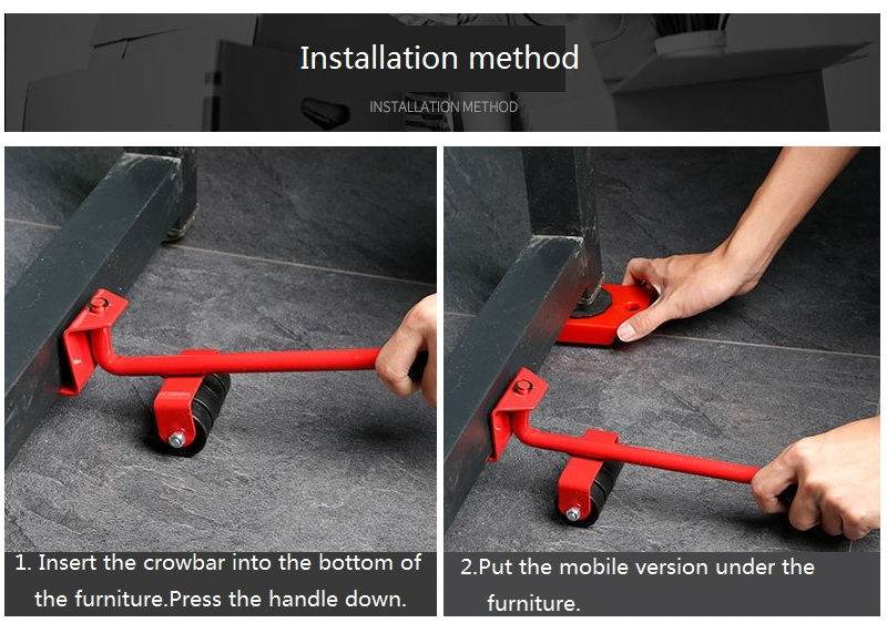 Furniture Lifter Mover Tool Set Heavy Duty Furniture Lifter Mover Tool Set - ZenGoods