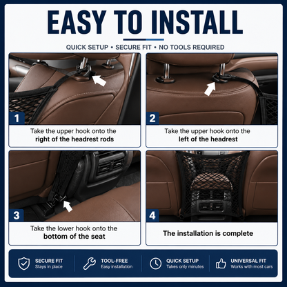 Universal 3 Layer Car Mesh Organizer