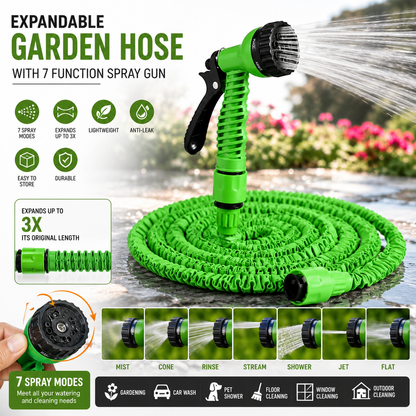 Magic Hose Pipe With 7 Spray Gun Functions