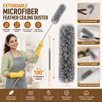 Extendable Microfiber Feather Ceiling Duster