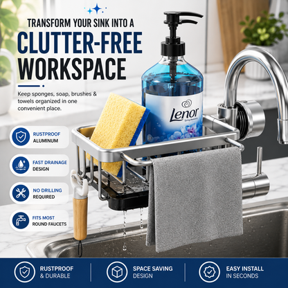 Kitchen Sink Faucet Organizer