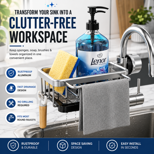 Kitchen Sink Faucet Organizer
