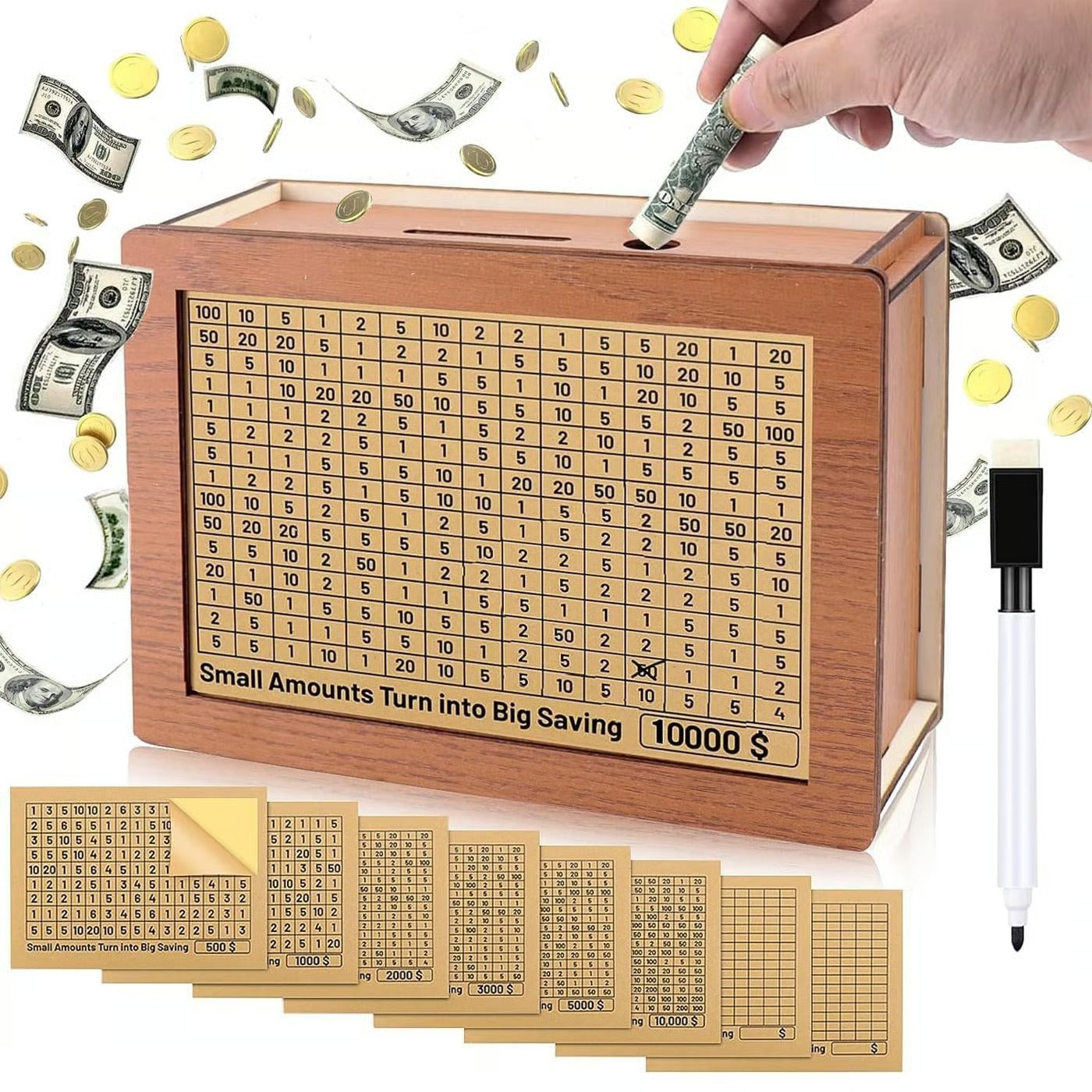 Wooden Saving Money Box