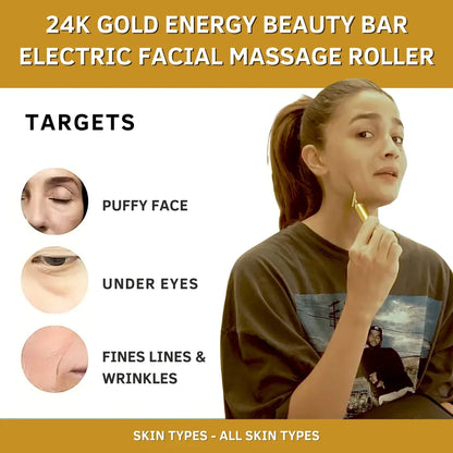 RadianceLift™ Sonic 24K Gold Electric Facial Sculpt Massager
