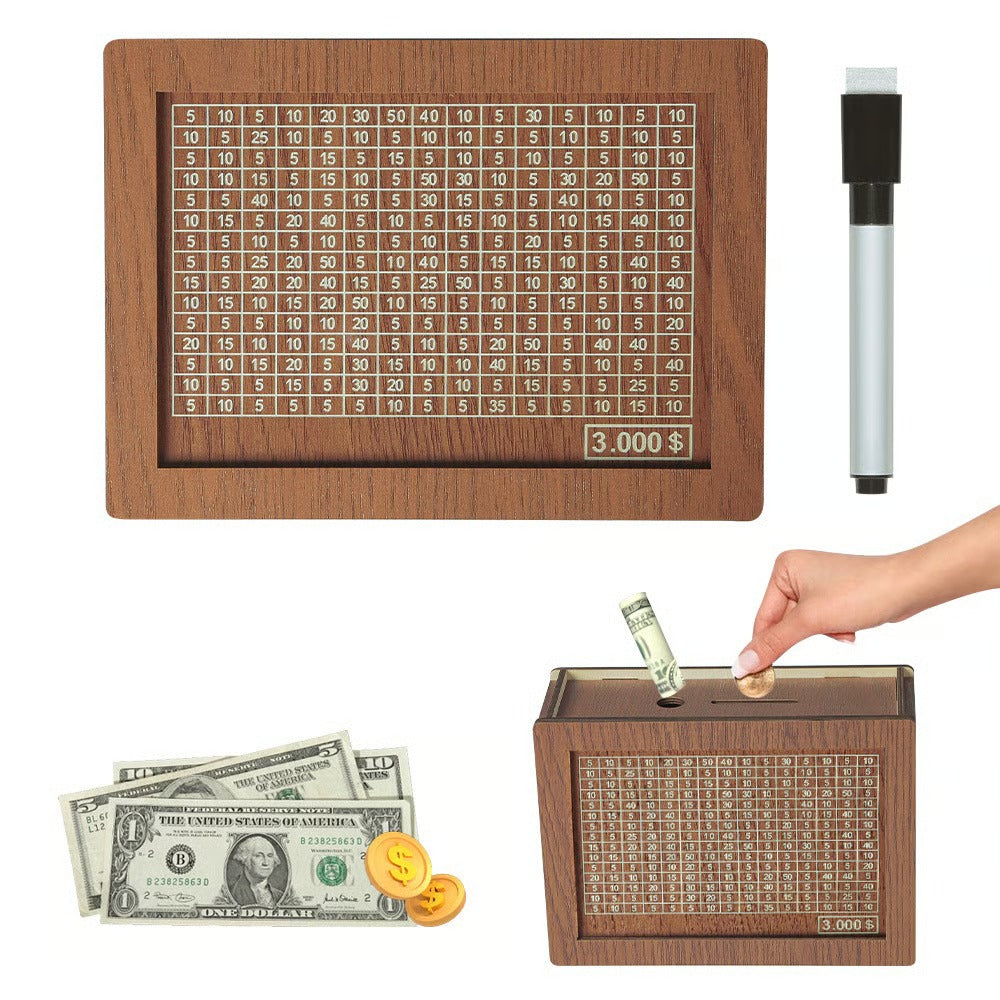 Wooden Saving Money Box