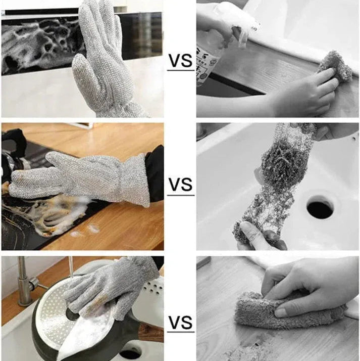 Wire Dishwashing Gloves(Pack of 2)