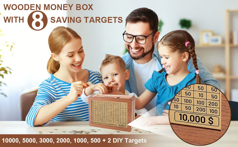 Wooden Saving Money Box
