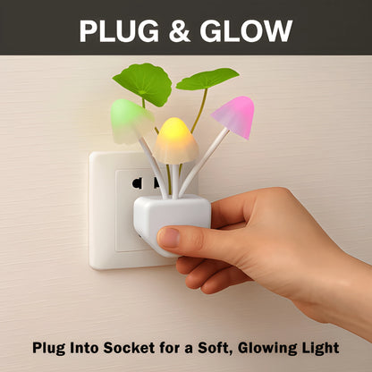 Mushroom Night Lamp – Color Changing LED Night Light for Bedroom & Kids Room