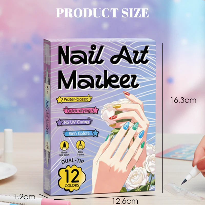 Nail Art Pen Set Of 12