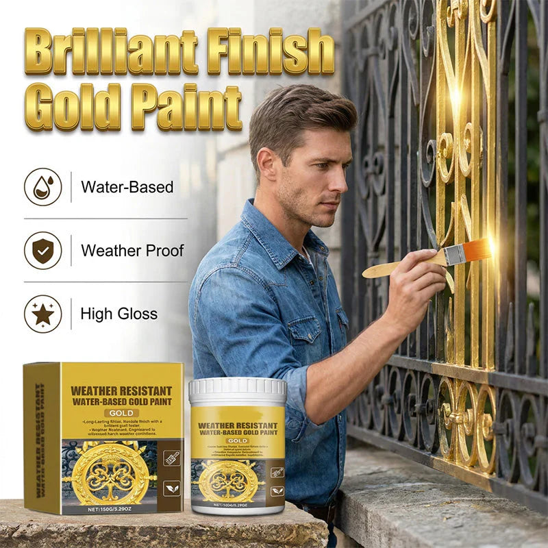 Allony Gold Acrylic Paint - 400ml