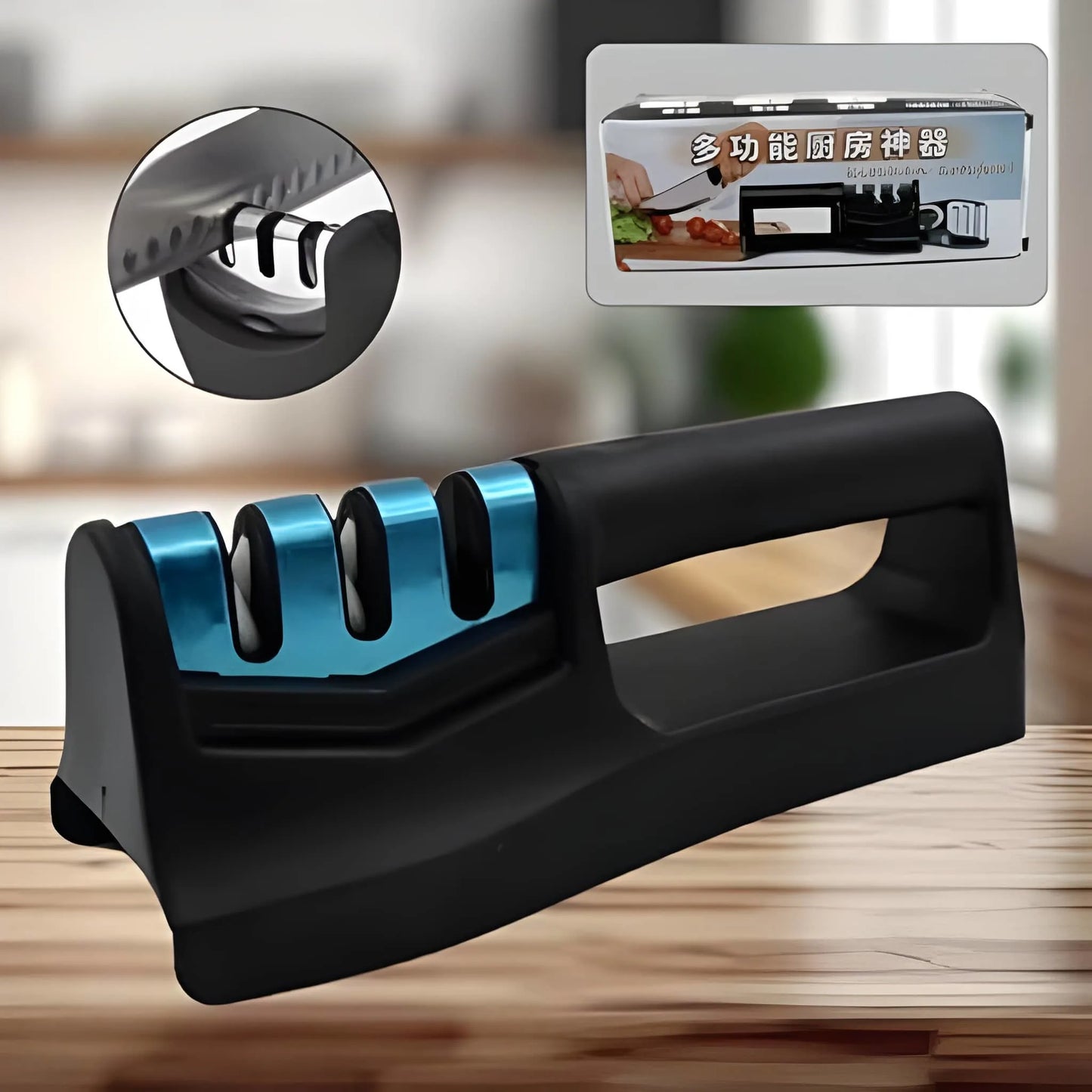 Kitchen Knife Sharpener – Handheld for Chefs & Serrated Knives