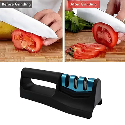 Kitchen Knife Sharpener – Handheld for Chefs & Serrated Knives